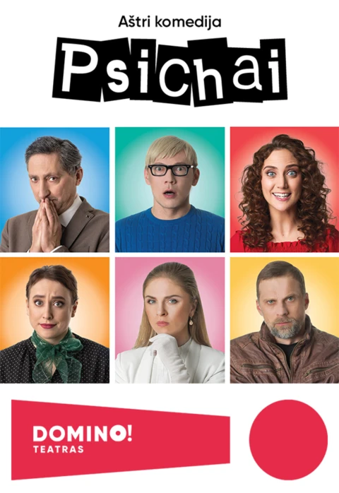 Купить билеты DOMINO teatras | komedija PSICHAI Kaunas, Kauno kino centras „Romuva“ Январь 03