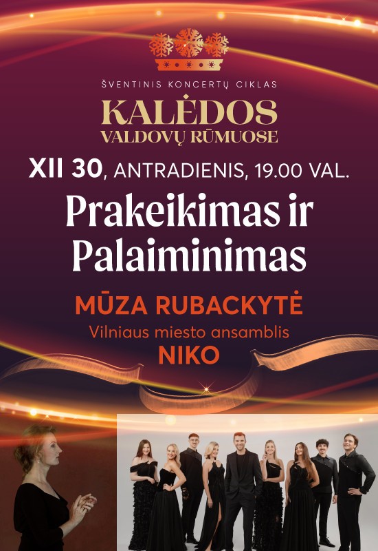 Pirkti bilietus Prakeikimas ir Palaiminimas. Mūza Rubackytė, Gediminas Gelgotas, NIKO Vilnius, Valdovų rūmai Gruodis 30