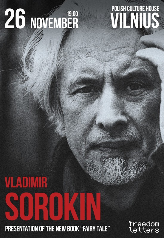 Buy tickets Vladimir Sorokin Vilnius, Vilniaus lenkų kultūros namai November 26