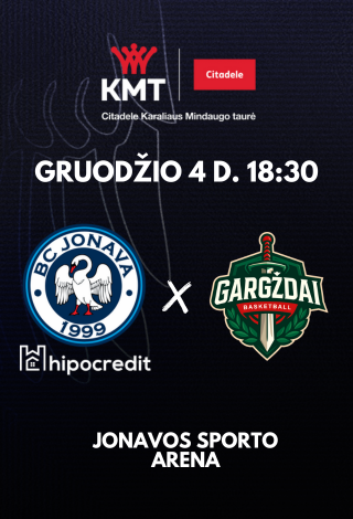 Купить билеты Jonava Hipocredit - Gargždai Jonava, Jonavos sporto arena Декабрь 04