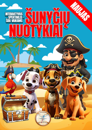 Buy tickets Interaktyvus spektaklis vaikams ''Šunyčių nuotykiai'' | Šilalė Šilalė, Šilalės kultūros centras November 23