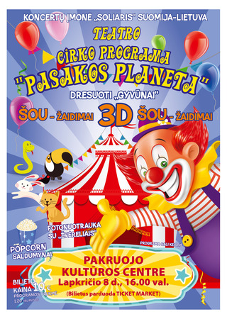 Buy tickets Teatro-cirko šou 