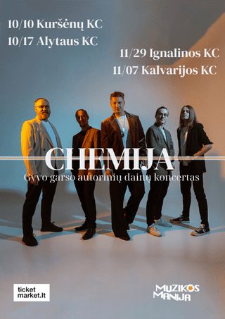 Pirkti bilietus Justinas Lapatinskas | CHEMIJA Ignalina, Ignalinos kultūros centras Lapkritis 29