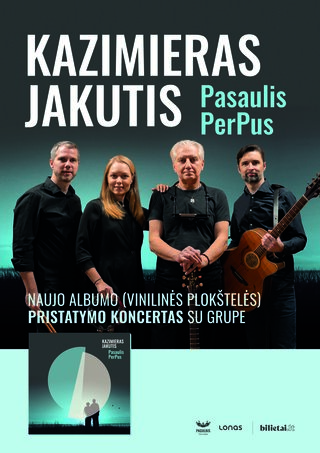 Buy tickets Kazimieras Jakutis / Naujo albumo Pasaulis PerPus pristatymo koncertas Anykščiuose Anykščiai, Anykščių kultūros centras December 26