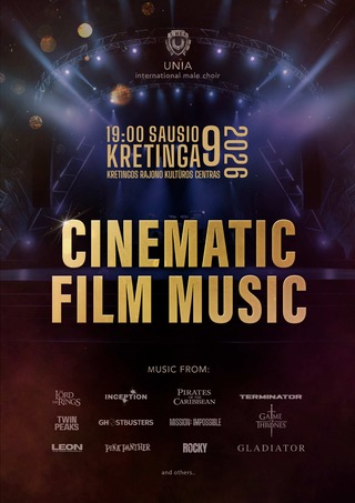 Pirkti bilietus Tarptautinis vyrų choras „Unia“ | CINEMATIC FILM MUSIC Kretinga, Kretingos kultūros centras Sausis 09
