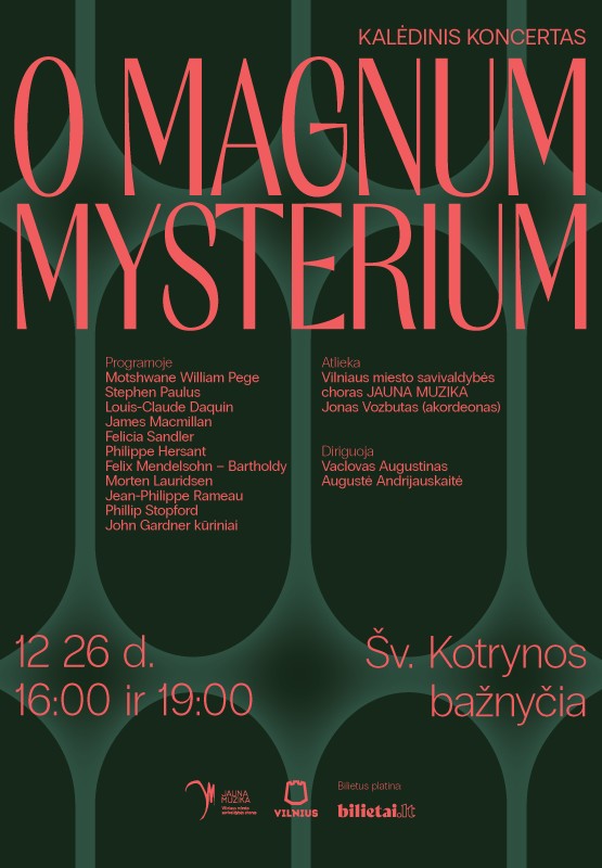 Pirkti bilietus O Magnum Mysterium Vilnius, Šv. Kotrynos bažnyčia Gruodis 26