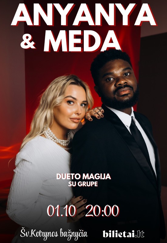 Buy tickets ANYANYA & MEDA BORISAITĖ - DUETO MAGIJA | VILNIUS Vilnius, Šv. Kotrynos bažnyčia January 10