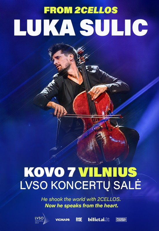 Pirkti bilietus LUKA SULIC | LIFE TOUR 2026 Vilnius, LVSO koncertų salė Kovas 07