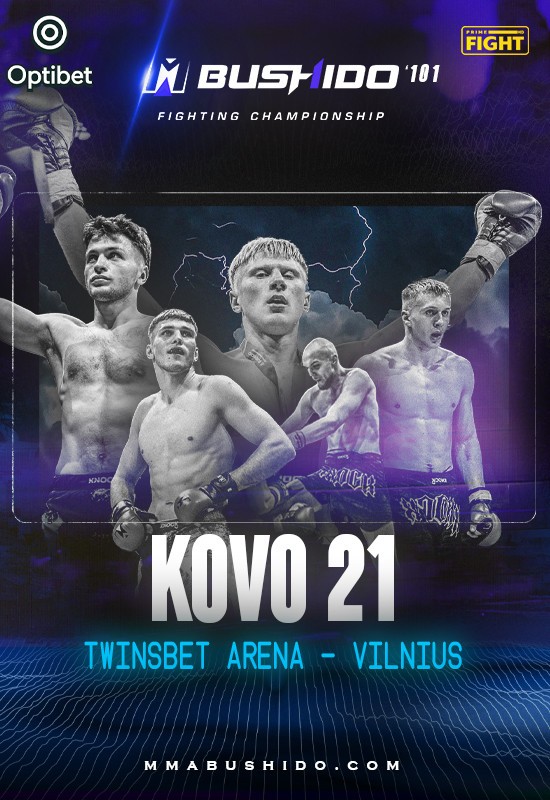Pirkt biļetes MMA BUSHIDO'101 Vilnius, Twinsbet Arena Marts 21