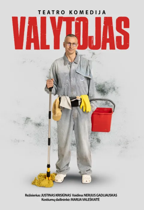 Pirkti bilietus PREMJERA! Monospektaklis VALYTOJAS Molėtai, Molėtų kultūros centras Sausis 21
