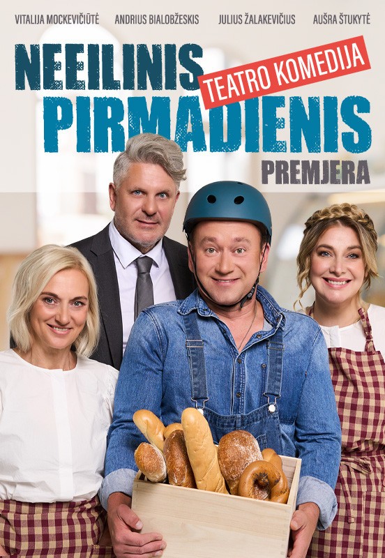 Pirkt biļetes PREMJERA | NEEILINIS PIRMADIENIS | Elektrėnai Elektrėnai, Elektrėnų kultūros centras Janvāris 18