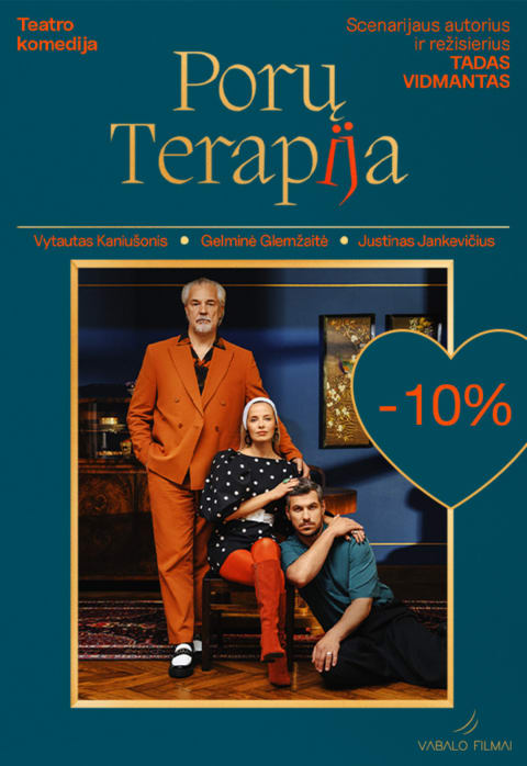 Pirkti bilietus Teatro komedija PORŲ TERAPIJA Panevėžys, Kalnapilio arena Vasaris 14