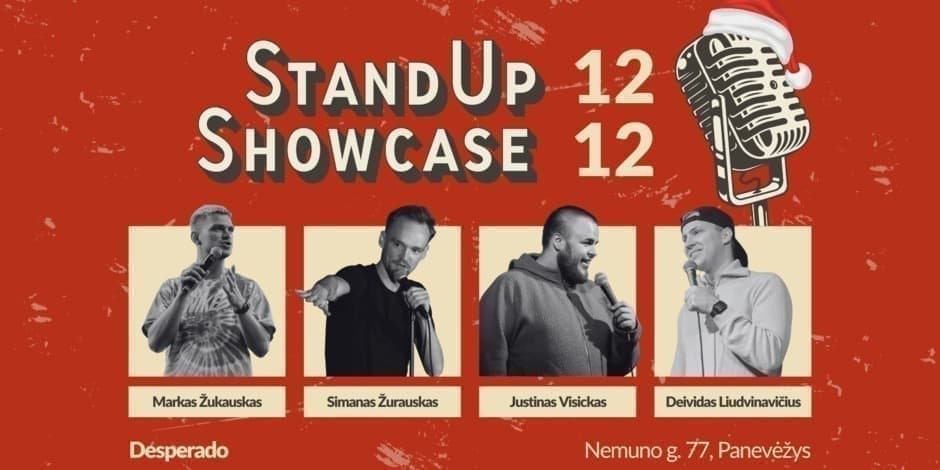 Pirkti bilietus Kalėdinis Stand Up Showcase | Panevėžys Panevėžys, Desperado Gruodis 12
