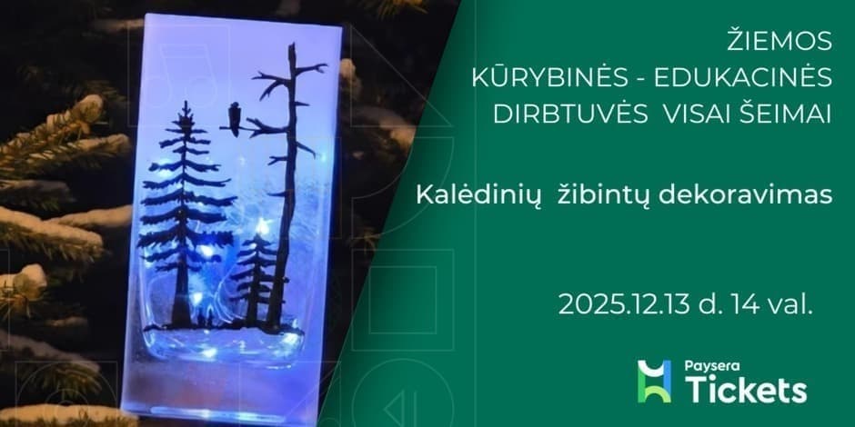 Pirkti bilietus Kalėdinių žibintų dekoravimas Vilnius, Naujosios Vilnios kultūros centras Gruodis 13