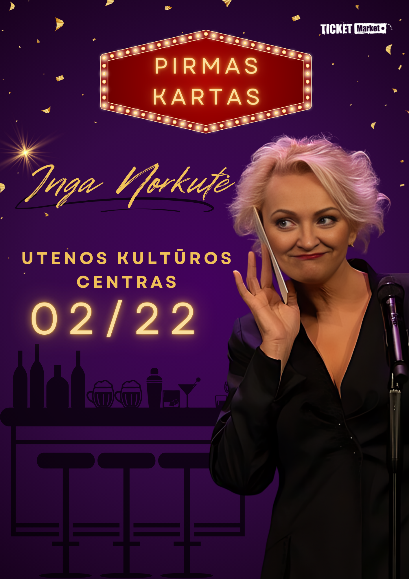 Pirkti bilietus PAKEISTA DATA. PREMJERA! Inga Norkutė | Pirmas kartas Utena, Utenos kultūros centras Vasaris 22