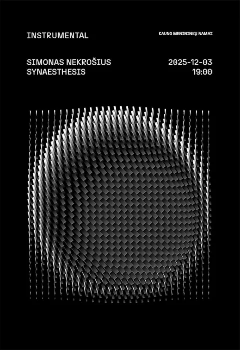 Купить билеты SYNAESTHESIS | INSTRUMENTAL | performatyvi garso instaliacija Kaunas, Kauno menininkų namai Декабрь 03