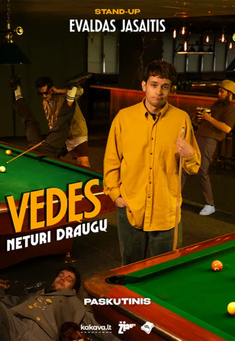 Pirkti bilietus EVALDAS JASAITIS | Stand-up | „Vedęs, Neturi Draugų“ Kaunas, Viešbutis Metropolis Gruodis 18