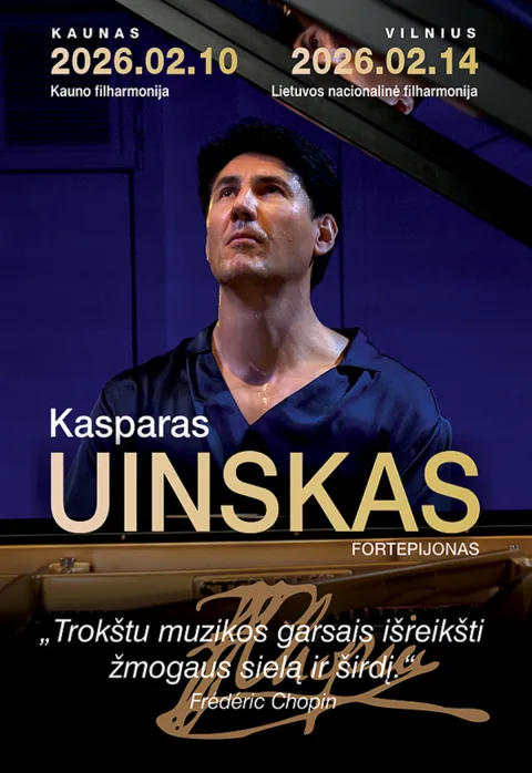 Pirkti bilietus Pianistas Kasparas Uinskas, solinis rečitalis Vilnius, Lietuvos nacionalinė filharmonija Vasaris 14