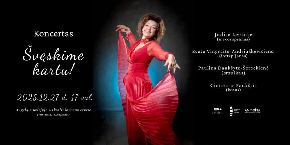 Pirkt biļetes Šventinis Juditos Leitaitės koncertas „Švęskime kartu!“ Anykščiai, Angelų muziejus - Sakralinio meno centras Decembris 27