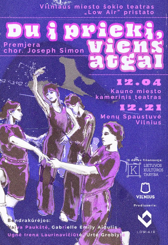 Buy tickets Du į priekį, viens atgal | VILNIUS Vilnius, MENŲ SPAUSTUVĖ December 21