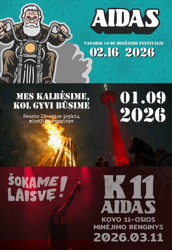 Pirkt biļetes VISO FESTIVALIO BILIETAS | AIDAS 2026 Vilnius, Medeina - Gastrobaras Janvāris 09 - Marts 11
