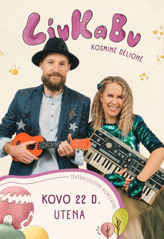 Pirkti bilietus LIUKABU | Kosminė dėlionė | NAUJA PROGRAMA | UTENA Utena, Utenos kultūros centras Kovas 22