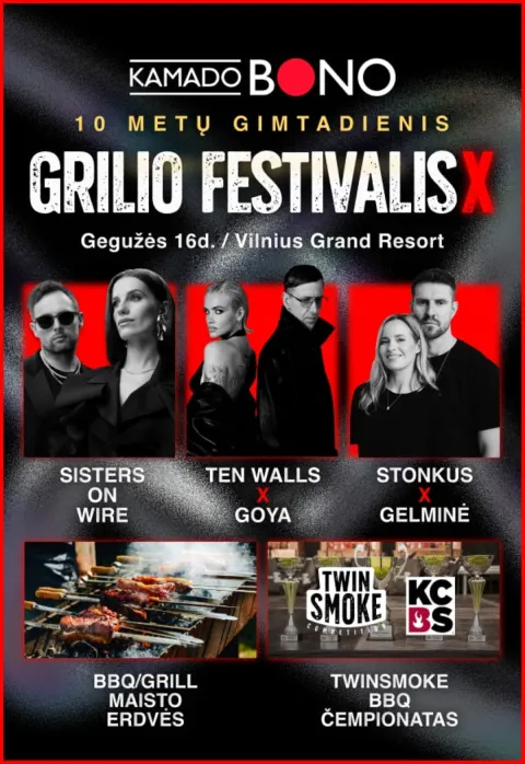Pirkti bilietus Kamado Bono grilio festivalis 2026 Vilnius, Vilnius Grand Resort Gegužė 16