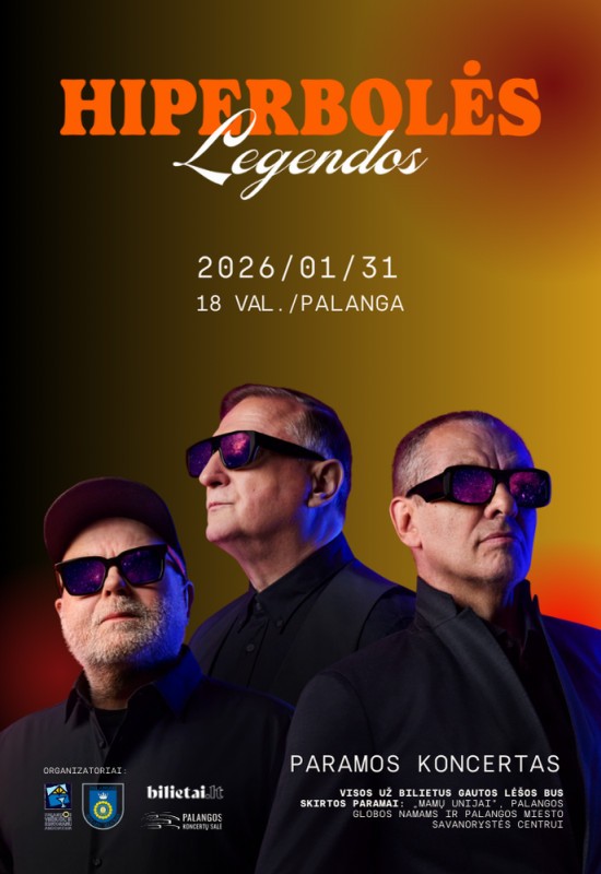 Pirkti bilietus Hiperbolės legendos Palanga, Palangos koncertų salė Sausis 31