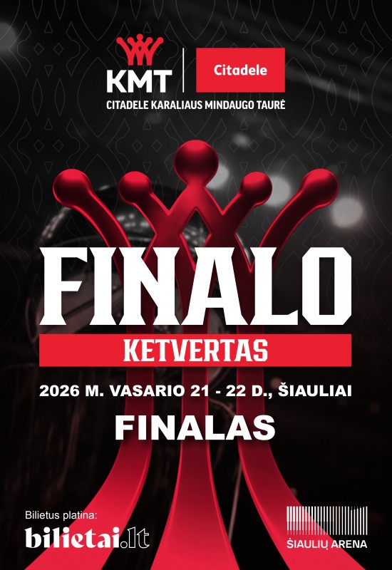 Pirkti bilietus Citadele KMT finalo ketvertas | FINALŲ DIENA Šiauliai, Šiaulių arena Vasaris 22