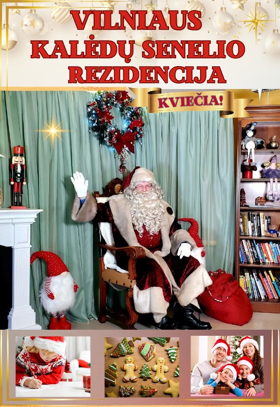 Pirkt biļetes Susitikimas su Vilniaus Kalėdų Seneliu (individualus) Vilnius, Adomo Mickevičiaus viešoji biblioteka Janvāris 03