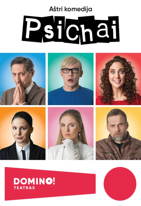 Pirkti bilietus DOMINO teatras | komedija PSICHAI Vilnius, DOMINO teatras Vasaris 28