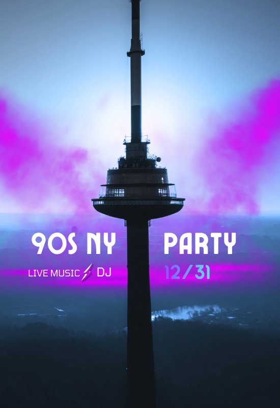 Pirkti bilietus Į pašėlusius 90-sius: naujieji Vilniaus TV bokšte Vilnius, Vilniaus TV bokštas Gruodis 31 - Sausis 01