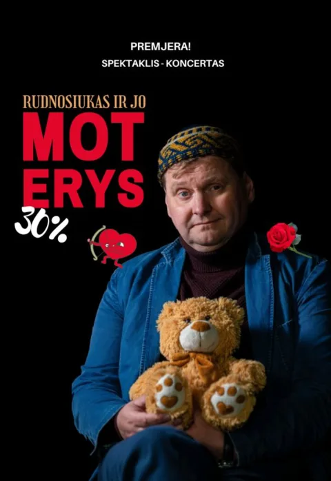 Pirkti bilietus Premjera! Rudnosiukas ir jo moterys Klaipėda, Klaipėdos Kultūros fabrikas Vasaris 13