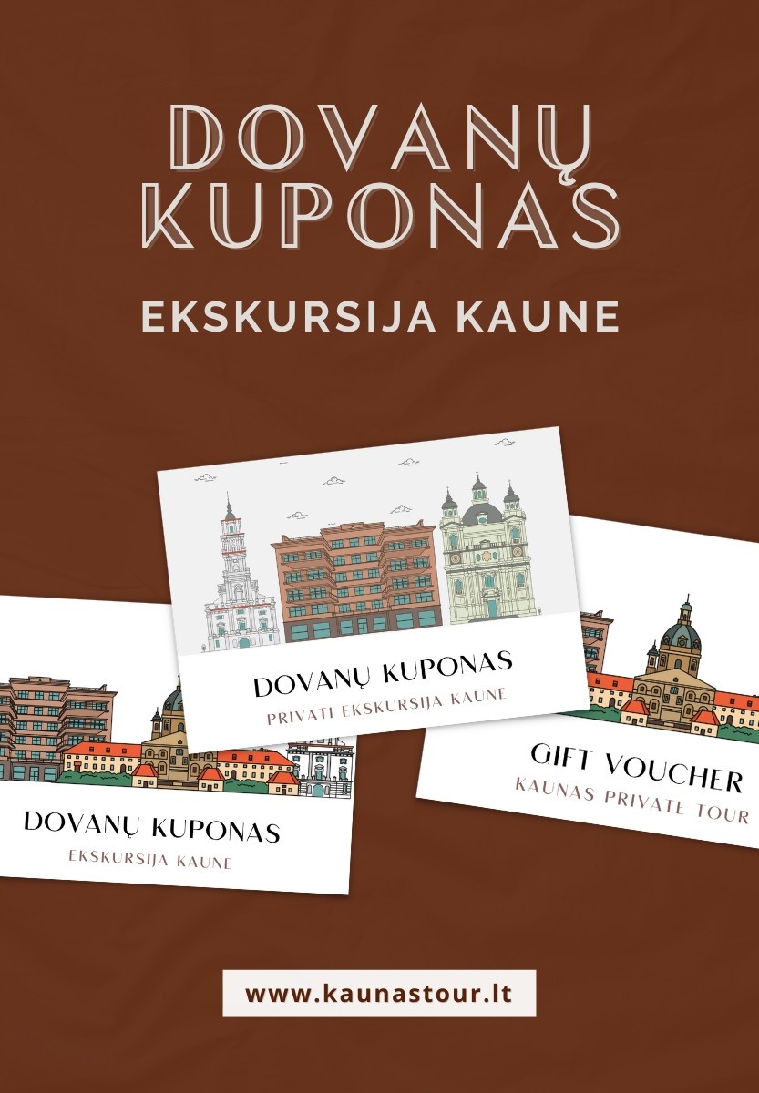 Pirkt biļetes DOVANŲ KUPONAS PRIVATI EKSKURSIJA KAUNE ANGLŲ K. | Iki 12 asmenų grupei Kaunas, Dovanų kuponas Decembris 31