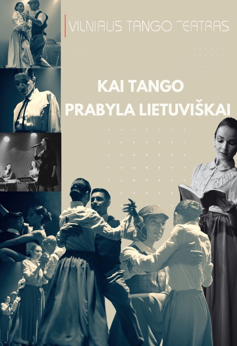 Купить билеты Vilniaus tango teatras KAUNE  - Kai tango prabyla lietuviškai Kaunas, Kauno kino centras ROMUVA Январь 29