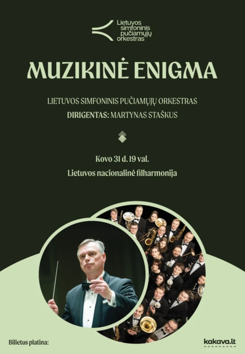 Pirkti bilietus MUZIKINĖ ENIGMA | LSPO Vilnius, Lietuvos nacionalinė filharmonija Kovas 31