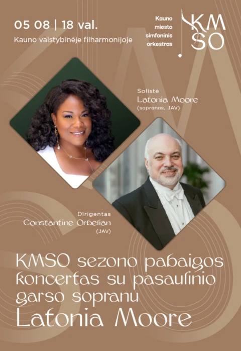 Pirkt biļetes KMSO SEZONO PABAIGOS KONCERTAS SU PASAULINIO GARSO SOPRANU LATONIA MOORE Kaunas, Kauno valstybinė filharmonija Maijs 08