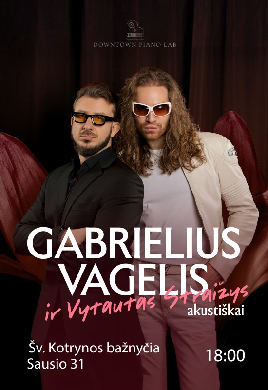 Buy tickets Gabrielius Vagelis ir Vytautas Straižys akustiškai Vilnius, Šv. Kotrynos bažnyčia January 31
