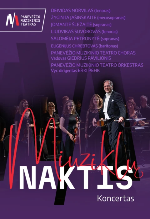 Pirkti bilietus PMT | Koncertas MIUZIKLŲ NAKTIS Panevėžys, Panevėžio muzikinis teatras Vasaris 13