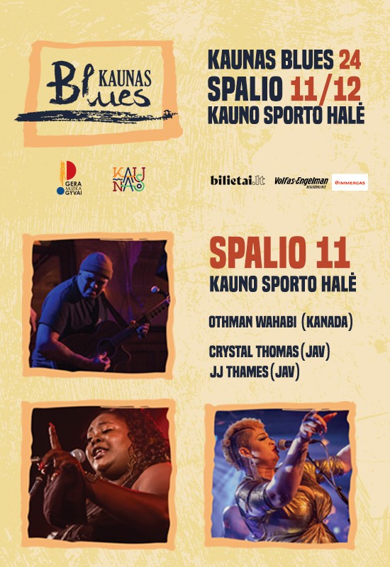 Купить билеты Festivalis Kaunas Blues Kaunas, Kauno sporto halė Октябрь 11