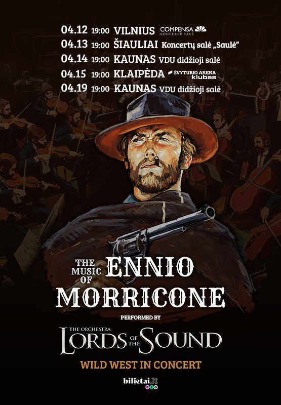 Pirkti bilietus Ennio Morricone by Lords of the Sound | Klaipėda Klaipėda, Klaipėdos Švyturio arena Balandis 15