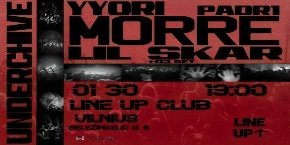 Pirkti bilietus Underchive Vilnius, Line Up Sausis 30