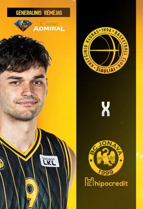 Buy tickets LKL: „Šiauliai“ – „Jonava Hipocredit“ Šiauliai, Šiaulių arena April 03
