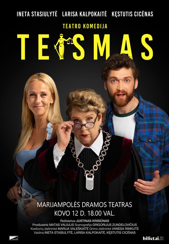 Buy tickets TEISMAS | Marijampolė Marijampolė, Marijampolės dramos teatras March 12