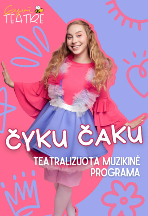 Pirkti bilietus Teatralizuota muzikinė programa mažiesiems „Čyku Čaku“ | GyviTeatre | Vilnius Vilnius, GyviTeatre NAMAI Sausis 24
